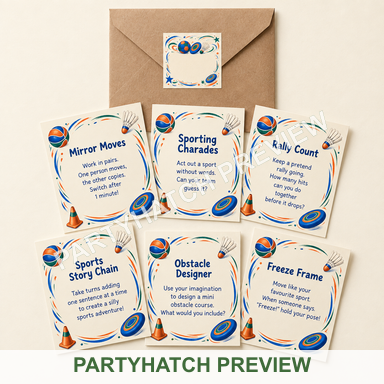 All-Stars Activity Card Set: a styling example for this party