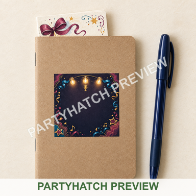 Playlist Prompt Notebook: a styling example for this party