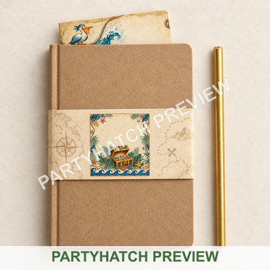 Captain’s Log Notebook and Pencil: a styling example for this party
